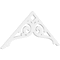 Ekena Millwork Pitch Bordeaux Architectural Grade PVC Gable Pediment, 48"W x 20"H x 1"P (10/12) GPP048X020X100BOR - alternate 1